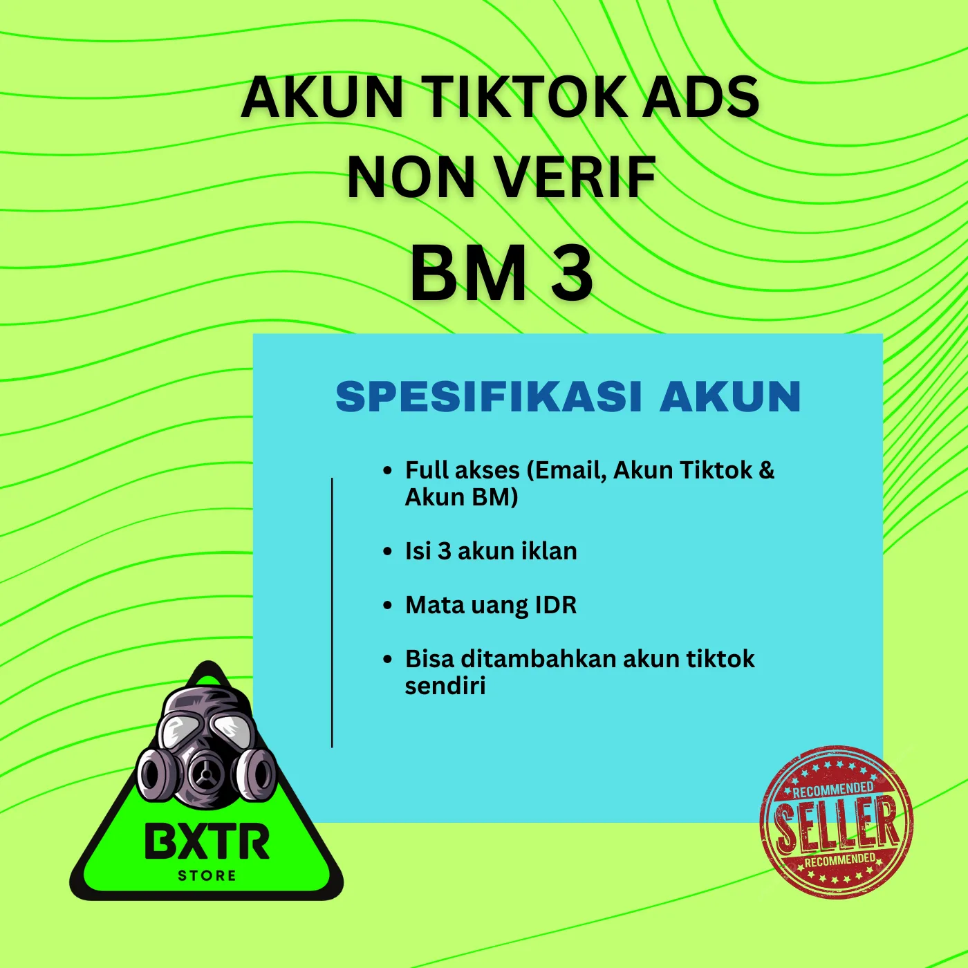 3 Akun Iklan TIKTOK ADS Non Verif